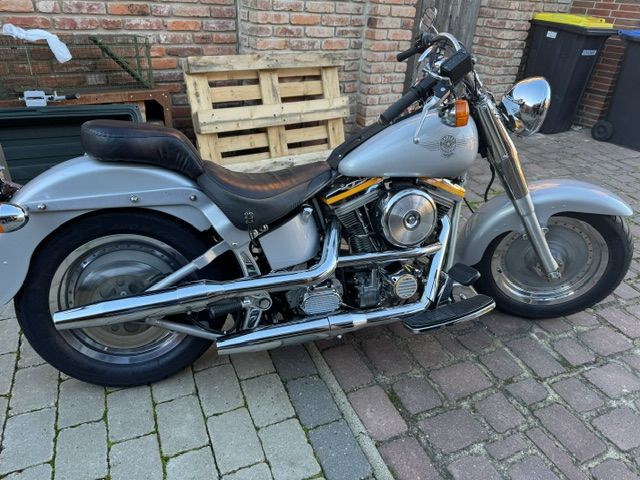 Classic Harley-Davidson Fat Boy motorcycle